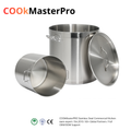 Professional Stainless Steel Pot with lid – 17L - X1540 / 28cm | Heavy Duty