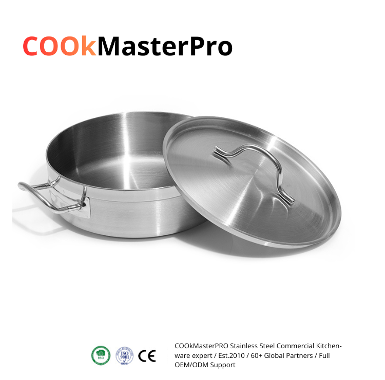 Professional Stainless Steel Pot with lid – 7L - X1590 / 30cm | Heavy Duty