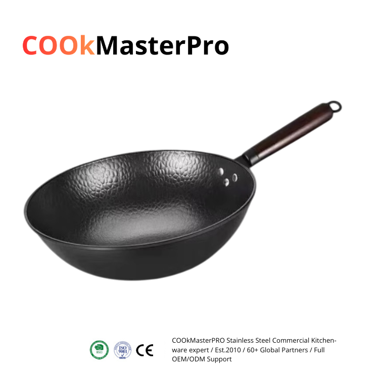 Traditional Chinese Wok Pan – X1410 Cast Iron | Professional Use