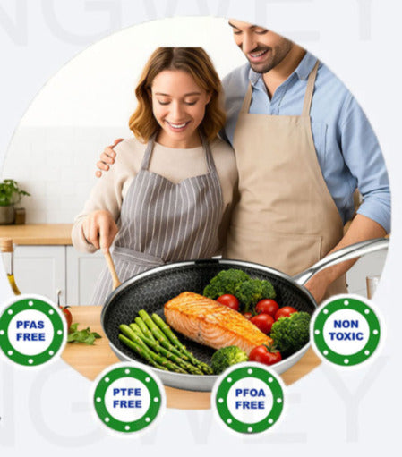 Non-Stick Stainless Steel Frying Pan - 4PLY X1200 | 30cm | Heavy Duty