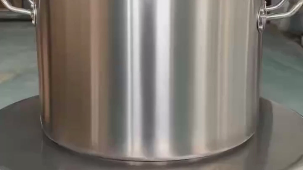 Stainless steel stockpot with double handles – 8L - X1532 / 25cm | Heavy Duty